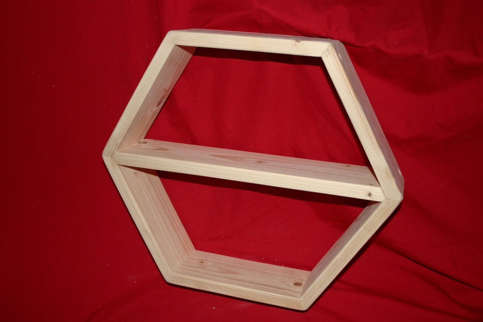 Hexagonal frame plus shelf